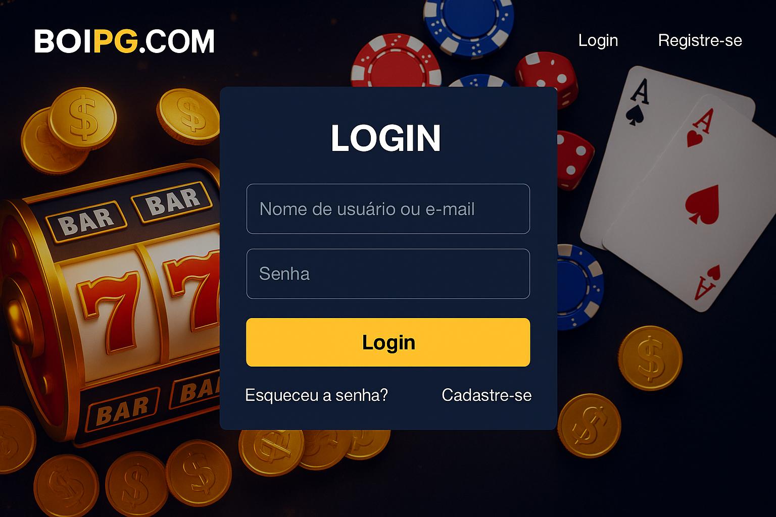 Login no Cassino BOIPG.COM