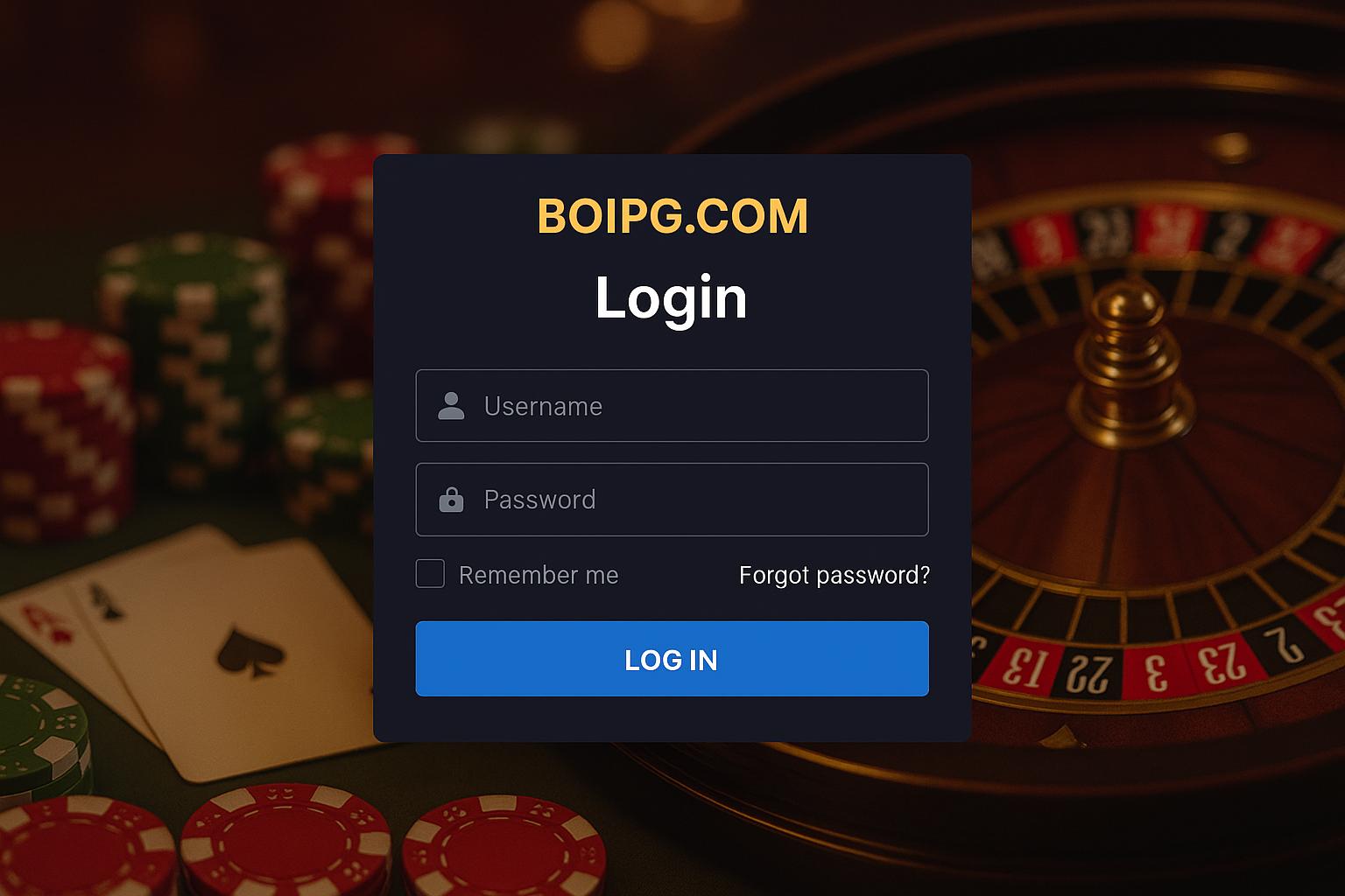 Registro na BOIPG.COM Garante Acesso a uma Vasta Seleção de jogo